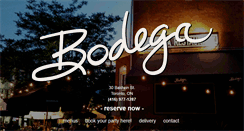 Desktop Screenshot of bodegarestaurant.com